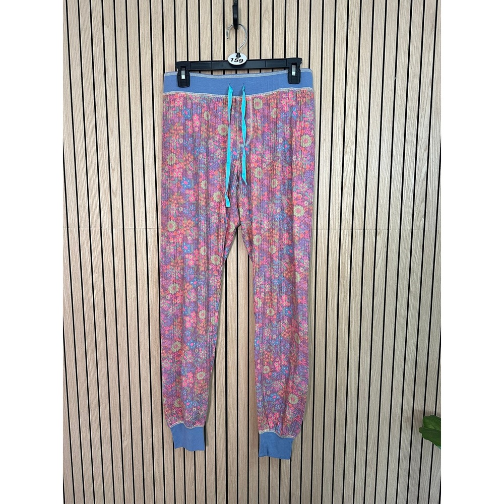 159 Natural Life Floral Ribbed Knit Lounge Jogger Pants (Medium, EUC)